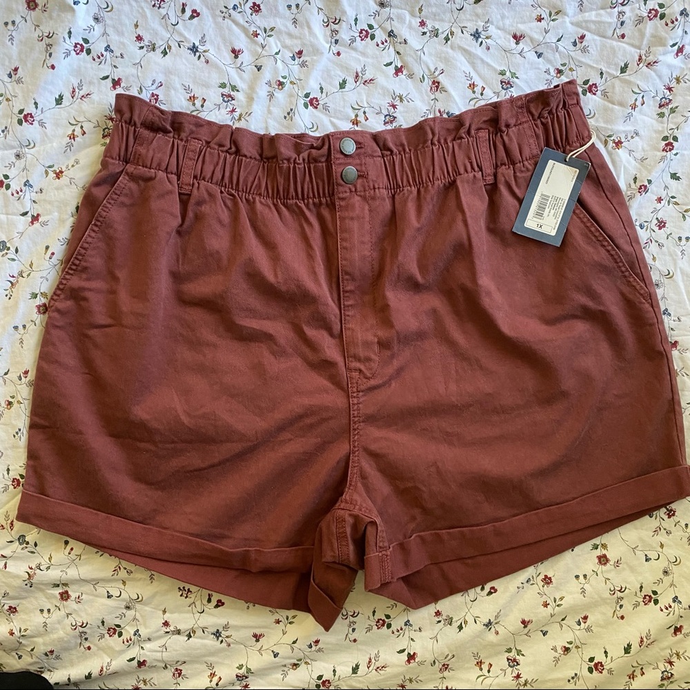 Burgundy / clay pants